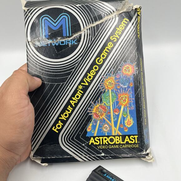 Astroblast (Atari 2600, 1982) – Complete in Box – Vintage Shooter by M Network - Picture 5 of 8